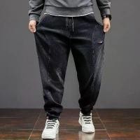 ราคา Loose Casual Plus Size Versatile Big Size Men's Jeans Plus Size Stretch Loose Jogger Big Size Casual 3D Cut Men's Pants New 2026 Men's Trendy Pants (1733497760868566064)