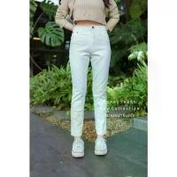 ราคา jeans ผ้ายีนส์ เอวสูง กางเกง ยีนส์ กางเกงยีนส์ Boy-Style Skinny Jeans in an Off-White Color. Available in Sizes S, M, L, Xl, 34, 36, 38, 40. Good Thick Fabric, Not Thin, Slightly (1734380211978405828)