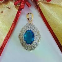 ราคา （จัดส่งจากประเทศไทย）. จี้อุบะแฟชั่นผู้หญิงพร้อมเข็มกลัดพลอยสีล้อมเพชร cz ทรงชฏา ชุบทองไมครอนหน้าขาว Fashion accessories #อย่าน้อยใจตัวเอง (1734402578377312084)