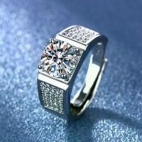 ราคา （จัดส่งจากประเทศไทย）. LY JEWELRY ring diamond Moissanite men 2 carat water 100-98 silver 92.5% D-VVS1 : F2001 Fashion accessories #อย่าน้อยใจตัวเอง (1734442529549092279)