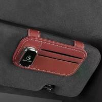ราคา EcoDrive Gear For Mercedes Benz AMG W203 W206 W220 W205 W211 W212 W201 W210 W108 ML Car Sunglasses Holder Leather Clip Card Ticket Holder Clip (1733419028396410071)