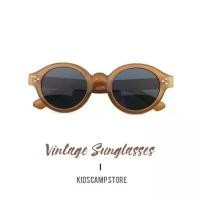 ราคา Vintage Sunglasses แว่นตาวินเทจ แว่นเด็ก กันuv ถนอมสายตามาทั้งหมด4สีค่า (1734042838941337575)