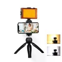 ราคา PULUZ Live Broadcast Smartphone Video Light Vlogger Kits with LED Light + Tripod Mount + Phone Clamp Holder(Black) (1729633969871424349)
