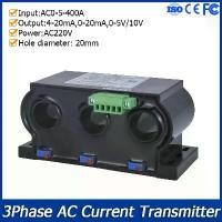 ราคา 3 Phase Current Transducer AC220V Power Supply Current Transmitter Sensor AC0-5-400A Analog Output 4-20mA/0-20mA/0-5V (1733554821688820775)