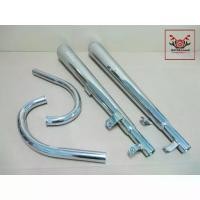 ราคา EXHAUST & HEADER PIPE SET “CHROME” Fit For HONDA C95 CA95 C92 CA92 // ท่อไอเสีย ท่อคู่ ทรง PT พร้อม คอท่อ ชุบ (1734265245489989302)