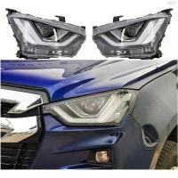 ราคา Yuhaoming'Shop แบบพกพา ไฟหน้า Isuzu DMAXไฟหน้า for ISUZU D-MAX ปี 2020-2023 (รวมถึงหลอดไฟและชุดสายไฟ) (1732981081421219034)