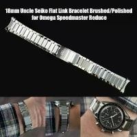 ราคา สายนาฬิกา Uncle Straps Flat Link Brushed/Polished for Omega Speedmaster Reduce 18mm สินค้าดี (1734312023958390465)