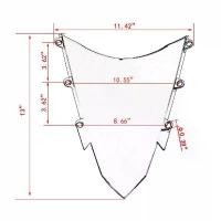 ราคา Motorcycle Windshield Windscreen Wind Screen Shield For HONDA CBR500R CBR 500 R 2016-2018 (1734394142632478590)