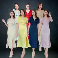ราคา ❥S-3XL เดรสออกงาน สีพื้น เดรสเรียบๆ ชุดเพื่อนเจ้าสาว ชุดเดรส ชุดไปงาน เดรสงานแต่ง เดรสออกงานไซส์ใหญ่ (1733693262060815884)