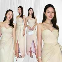 ราคา ชุดออกงาน เดรสราตรี Venice: LD236 ชุดเดรส ชุดสีครีม เดรสออกเดท ชุดสวย ชุดสายเดี่ยว ชุดไปงาน ชุดงานแต่ง ชุดเพื่อนเจ้าสาว (1733873782366766497)