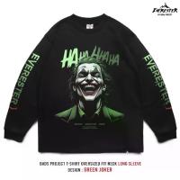 ราคา เสื้อแขนยาว Oversize (แขนจั้ม) " Joker โจ๊กเกอร์ " เสื้อยืด สีดำ เสื้อแขนยาวผู้ชาย OLF (1733943745425934227)