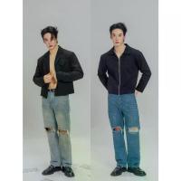 ราคา KINS | JEANS กางเกงยีนส์ผู้ชาย ทรงกระบอกตรง ขาดเข่า มี Size S-2XL กางเกงยีนส์ แนวสตรีท (F113) (1733901526746039991)