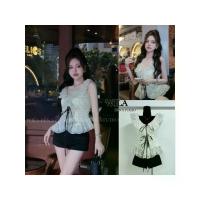 ราคา M11 งานป้าย Wila Set ชุดเซ็ทเสื้อ+กางเกงขาสั้น สำหรับผู้หญิง เสื้อผ้าแฟชั่นผู้หญิง ไซส์ Xs-L (1734267136100107425)