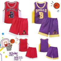 ราคา พร้อมส่ง ปี 2026 ชุดกีฬาบาสเกตบอลเด็กสำหรับฤดูร้อน เสื้อเจอร์ซีย์แขนกุดแห้งเร็ว กางเกงขาสั้น ลายการ์ตูนหมีดำตัวอักษร (1734426989551257082)