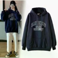 ราคา เสื้อฮู้ด Lenbach [จุด ilippine] เสื้อฮู้ดผู้หญิง แฟชั่นเกาหลี หลวม Oversize พิมพ์ลายตัวอักษร เสื้อกันหนาวมีฮู้ด (1729940869763074310)