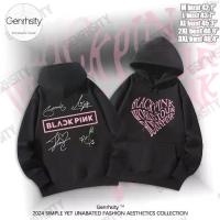ราคา 2024 เสื้อฮู้ด Blackpink Cotton Print Sweater ฮู้ด Hoodie Y2k White Black Unisex Men Women Fans ฮู้ดแขนยาว M-3XL (1733921223986218594)