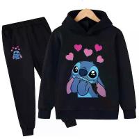 ราคา ชุด 2 ชิ้นสำหรับเด็กผู้ชายและเด็กผู้หญิง เสื้อฮู้ด + กางเกงขายาว ชุดเสื้อกีฬาเด็ก แฟชั่นเทรนด์ (1734043155394037453)