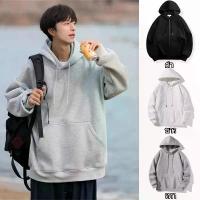 ราคา XL-5XLเสื้อฮู้ด แขนยาว เสื้อกันหนาวผู้ชาย ไซส์ใหญ่ สีพื้น ผ้าฝ้ายนิ่ม แบบเรียบง่าย คนอ้วนก็ใส่ได้ ขายดีประจำเดือนนี้ (1733933875212158341)