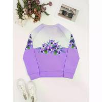 ราคา เสื้อสเวตเตอร์พิมพ์ลายดอกไม้ดอกซ่อนกลิ่นสีม่วง สำหรับผู้หญิง สไตล์ลำลอง แขนยาว คอกลม ทรงหลวม เสื้อสวมหัว ซักเครื่องได้ เหมาะสำหรับแฟชั่นฤดูใบไม้ร่วงและฤดูหนาว พิมพ์ลายดอกไม้สดใส (1732658368155780712)