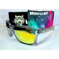 ราคา แว่นกันแดด MonsterX กรอบสีดำใส เลนส์สีทอง X2 (1734043307191994343)