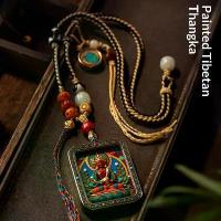 ราคา จี้พระโพธิสัตว์กวนอิม, ภูเขา Wutai, จี้อินเดียนแดง, สร้อยคอ Thangka, พร้อมแท็บเล็ตพระพุทธรูปอวยพรแปดรูป (1733770657261520333)