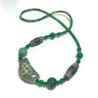 ราคา ช้างกระบี่ สร้อยคอ เส้นที่193 สร้อยคอหินลูกปัดโบราณ โชว์เม็ดหินลูกปัดทั้งเส้น ยาว24นิ้ว (1733875223195256590)