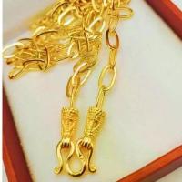 ราคา [เก็บเงินปลายทาง] K314 สร้อยคอ ลายโซ่ฝรั่ง สร้อยทอง สร้อยพระ ไมครอนแท้24k ทองปลอม ทองโคลนนิ่ง เหมือนจริงที่สุด (1734191115599709544)