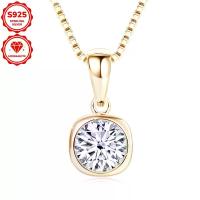 ราคา สร้อยคอ Moissanite, เงินน้ำหนัก 4.35g, 6.5mm * 1 ชิ้น, 1.0ct กะรัต, เงิน 925, สร้อยคอจี้แฟชั่นสตรี, หินหยาบ, สไตล์ประจำวันที่คลาสสิก, สร้อยคอจี้ Moissanite กลม 6.5mm-1ct, 45+5cm (1732616160845268772)