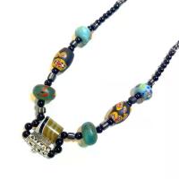 ราคา ช้างกระบี่ สร้อยคอ เส้นที่203 สร้อยคอหินลูกปัดโบราณ โชว์เม็ดหินลูกปัดทั้งเส้น ยาว24นิ้ว (1733874917017356046)