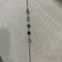 ราคา สร้อยข้อมือ พลอยนพเก้าเงินแท้92.5% (1733583166937138871)