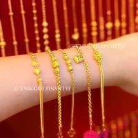 ราคา สร้อยข้อมือ 2 สลึง 96.5% ทองเยาวราชแท้ จำ/ขายได้ เลือกความยาว,ลายในอินบ้อค (1732094125829557207)