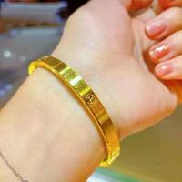 ราคา สร้อยข้อมือ XINGX, ทองวางเวียดนาม, การออกแบบแกะสลักที่ไม่ใช่สี, รูปแบบเพชรแกะสลัก, รุ่นชุบทอง, สร้อยข้อมือ XINGX (1732560511099110739)