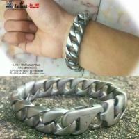 ราคา [ขายร้อน] สร้อยข้อมือVehementเงินด้าน ก้ามปูหนา (เนื้องานแท้ งานสแตนเลสแท้316L 100%) รุ่นนิยม allacc (1732707021528007774)