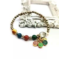 ราคา 【เก็บเงินปลายทาง】 ☼สร้อยข้อมือ กำไลข้อมือหินแท้ ไพไรต์ เครื่องรางเสริมดวง หินนำโชค✣ (1734430301358228492)