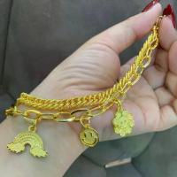 ราคา ทองแม่มะตูม สร้อยข้อมือ2เรเยอร์ เลทดิสโก้ ห้อยสมาย /ข้อมือ 2เลเยอร์ห้อยจี้ดอกไม้สีดำ น้ำหนัก3 บาท (1731673984746753023)