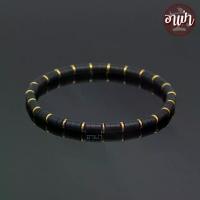 ราคา กำไลมวลธรรมชาติอาเป่า หินนิลด้าน ทรงกระบอก แต่ง แร่เฮมาไทต์ Onyx ขนาด 4.5 มิล กำไลหินสี กำไลหินนำโชค หินสีดำ หินมงคล สร้อยข้อมือ เครื่องรางนําโชค (1734418524108130180)