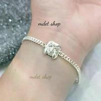 ราคา สร้อยข้อมือ พรานบุญ เงินแท้925 ลายเลส ด้านการค้า ทนทานตัวเรือน (1730775008949406651)