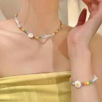 ราคา SET สร้อยคอ+สร้อยข้อมือ ดอกเดซี่ มี 2 สีให้เลือกนะคะ (1733871449045566872)