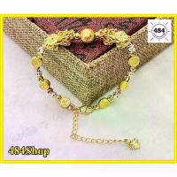 ราคา พร้อมส่งจากไทย สร้อยข้อมือปี่เซียะมงคลคู่ทองคั่นบอลทอง สลับอักษรจีนมงคล สร้อยข้อมือ 3 กษัตริย์ สร้อยข้อมืองานชุบ 24K ตะขอสามารถปรับขนาดได้ (1732646125916292183)