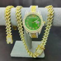 ราคา ชุดนาฬิกา สร้อยข้อมือ สร้อยคอ นาฬิกาฮิปฮอป นาฬิกาข้อมือ [COD] (1734004346033177695)