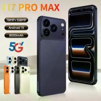 ราคา โทรศัพท์มือถือใหม่ 2025 I I7 PRO MAX 4/5G สมาร์ทโฟน 6.8 นิ้ว HD 90Hz RAM 16GB / 512GB ซิมคู่ 6800mAh กล้อง AI HD โทรศัพท์มือถือ Face ID Pangn โทรศัพท์วิดีโอ ขาตั้งทีวี โทรศัพท์เกมราคาถูก (173425661276