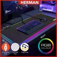 ราคา แผ่นรองเมาส์เกมมิ่ง 80x30CM USB RGB สี ไฟ LED คอมพิวเตอร์ แล็ปท็อป โน๊ตบุ๊ค แผ่นรองเมาส์สีสันสดใสขนาดใหญ่ แผ่นรองเมาส์เกม (1729920801733446588)