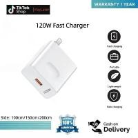 ราคา 【Cash On Delivery】120W พร้อม USB ชาร์จเร็ว สำหรับ Samsung, Huawei, Xiaomi, VIVO, Oppo, แท็บเล็ต, โทรศัพท์ Android, เครื่องชาร์จ, โทรศัพท์มินิ, กล้องติดรถยนต์, พาวเวอร์แบงค์, ทีวี (1732595346729633394)