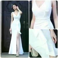 ราคา Mugen Fashion ( มูเกน แฟชั่น ) ชุดราตรี ชุดออกงาน เดรสราตรี เดรสออกงาน เดรสยาว (1734109626520929804)