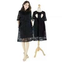 ราคา พร้อมส่ง!! ชุดให้นมสีดำ ชุดคลุมท้องสีดำ Muko Rosie Lace Dress DZ23 ชุดโทนสีสุภาพ ชุดทำงานสีดำ (1733279571686556769)