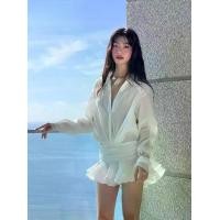 ราคา WearBlair - Amelia Dress เดรสสีขาว เดรสสั้น เดรสไปทะเล เดรสเที่ยวทะเล เดรสแขนยาว เดรสชีฟอง เดรสลูกคุณหนู เดรสถ่ายรูป เดร (1734397611178755688)
