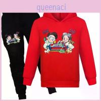 ราคา Kids Cotton Warm Hoodie And Joggers For Active Kids In Spring And Autumn (1734150033950017385)
