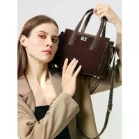 ราคา Frosted Cowhide Autumn Winter New Bag Genuine Leather Handbag for Women Vintage Commuter Versatile Shoulder Crossbody Bag for Women (1733239338043081730)