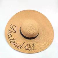 ราคา หมวกสานปีกกว้าง ปักลาย Thailand หมวกแฟชั่น หมวกปีกกว้าง หมวกบาน หมวกสวยๆ หมวกไทยแลนด์ หมวกราคาถูก หมวพร้อมส่ง (1732667043473884601)