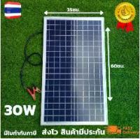 ราคา แผงโซล่าเซลล์ 30 วัตต์ แผงโซล่าเซลล์ 30w Solar Thailand ( 1 แผง ) แผงโซล่า 30 วัตต์ แผงโซล่าเซลล์ 18V 30W พร้อมสายยาว 1 เมตร Solar Cell โซล่าเซลล์ Solar Panel (1730364920425711831)